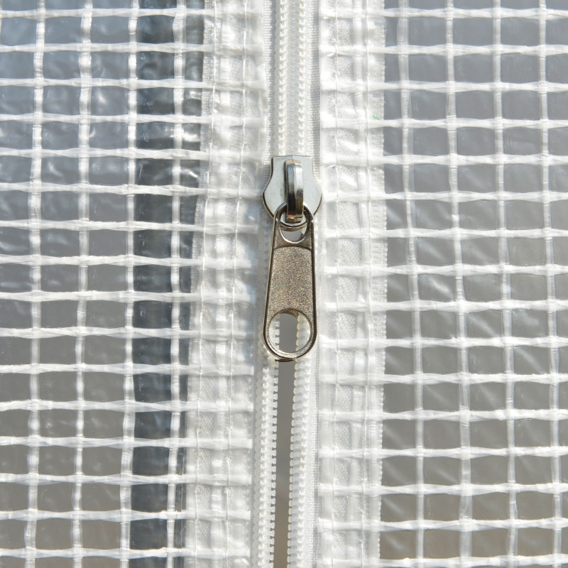 Best Walk-in Polytunnel Greenhouse Green House with Roll-up Sidewalls, UV-resistant PE Cover, 3 x 2 x 2m, White - Image 9