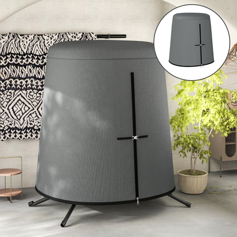 Best 196 x 230 cm Hanging Egg Chair Protective Cover - Grey - Image 10