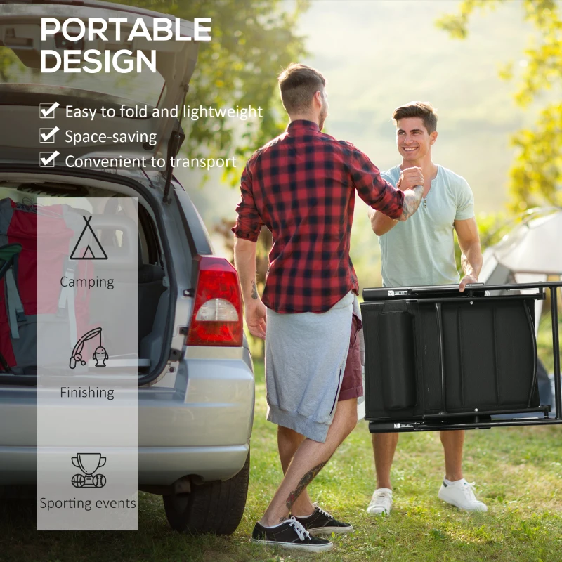 Best Set of Two Padded Garden Chairs - Black - Image 6