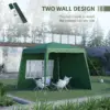 Best 2.4 x 2.4m Two Wall Pop Up Gazebo - Green - Image 4