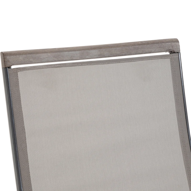 Best Outdoor Folding Sun Lounger, 5-Position Adjustable Chaise Lounge Chair with Aluminium Frame for Patio, Pool and Garden, Brown - Image 8