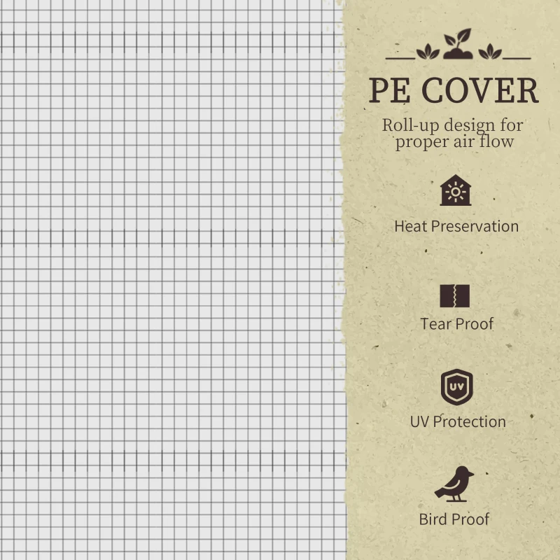 Best Raised Garden Bed Outdoor Elevated Wood Planter Box w/ PE Cover, Dark Grey - Image 4