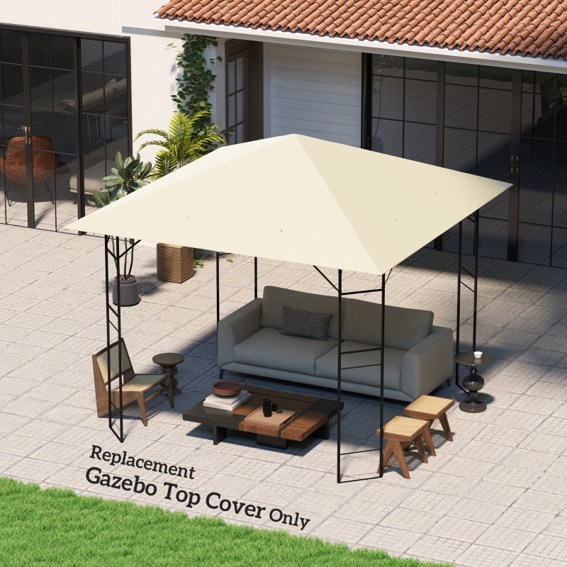 Best 3 x 3(m) Gazebo Canopy Replacement, for 01-0867 - Cream - Image 10