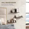 Best Set of 3 Wall Shelves, Vintage Wall Mounted Floating Shelves for Living Room, Entryway, Bedroom, Rustic Brown - Image 8