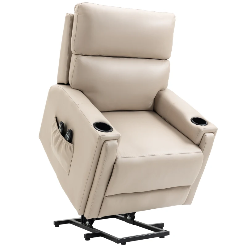 Best Electric Riser and Recliner Chair, with Massage and Heat - Beige