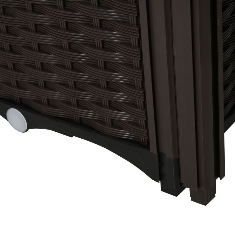 Best Set of 4 26L Garden Raised Bed Elevated Patio Flower Plant Planter Box PP Vegetables Planting Container, Brown - Image 9