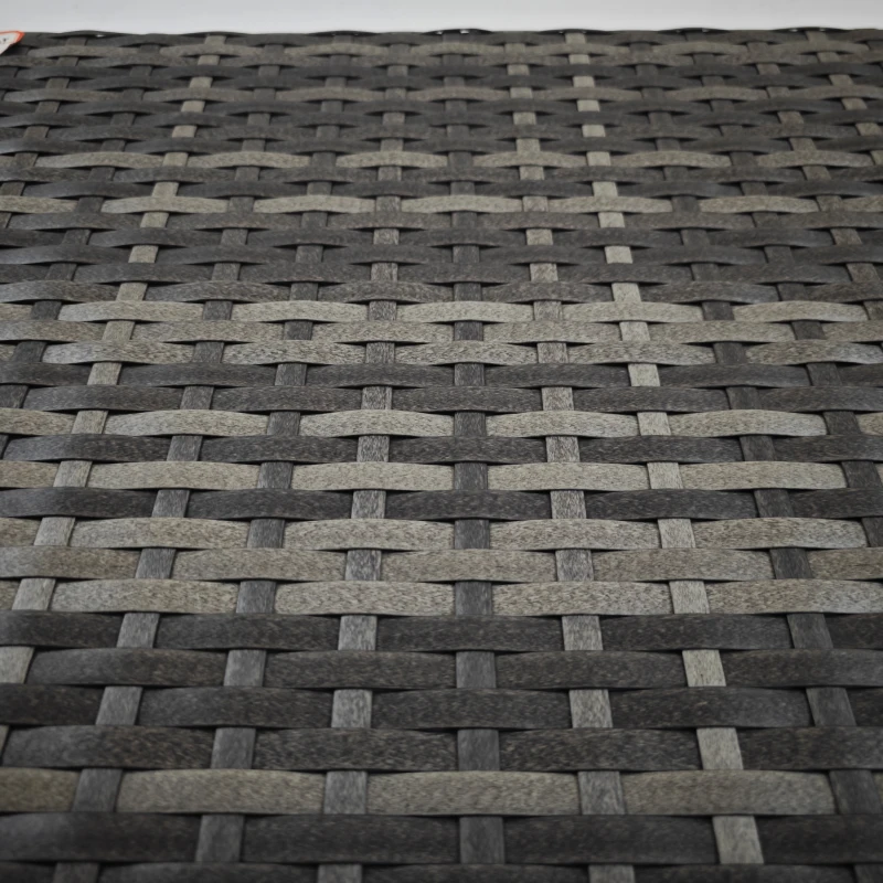 Best Foldable Outdoor Side Table, Rattan Garden Coffee Table with Steel Frame, Space Saving Bistro Garden Furniture for Patio, Balcony, 60 x 41 x 41 cm, Mixed Grey - Image 8