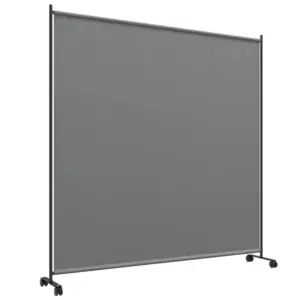 Best 183 x 181cm Outdoor Privacy Screen, with Wheels - Dark Grey