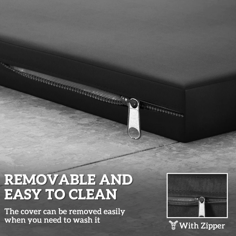 Best Outdoor Seat Cushion Pads for Rattan Furniture, 3 PCs Garden Furniture Cushions, Black - Image 7