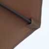Best 3(m) Tilting Parasol Garden Umbrellas, Outdoor Sun Shade with 8 Ribs, Tilt and Crank Handle for Balcony, Bench, Garden, Coffee - Image 9