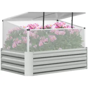 Best Raised Beds for Garden with Mini Greenhouse, Galvanised Outdoor Planters and Cold Grame, for Herbs and Vegetables