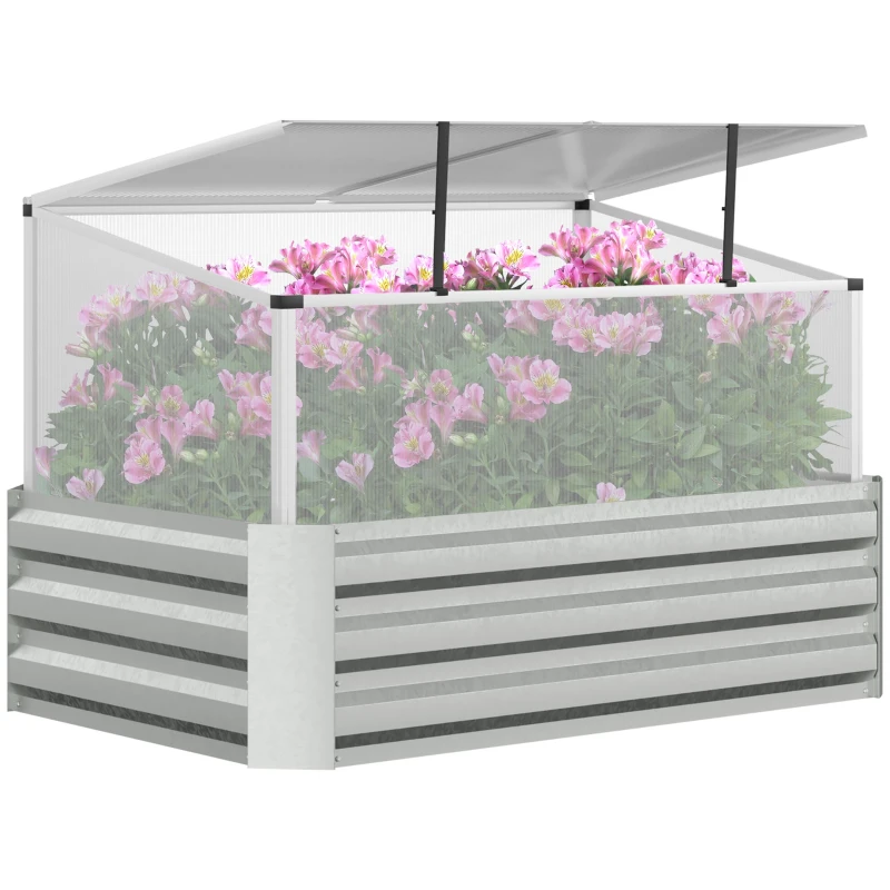 Best Raised Beds for Garden with Mini Greenhouse, Galvanised Outdoor Planters and Cold Grame, for Herbs and Vegetables