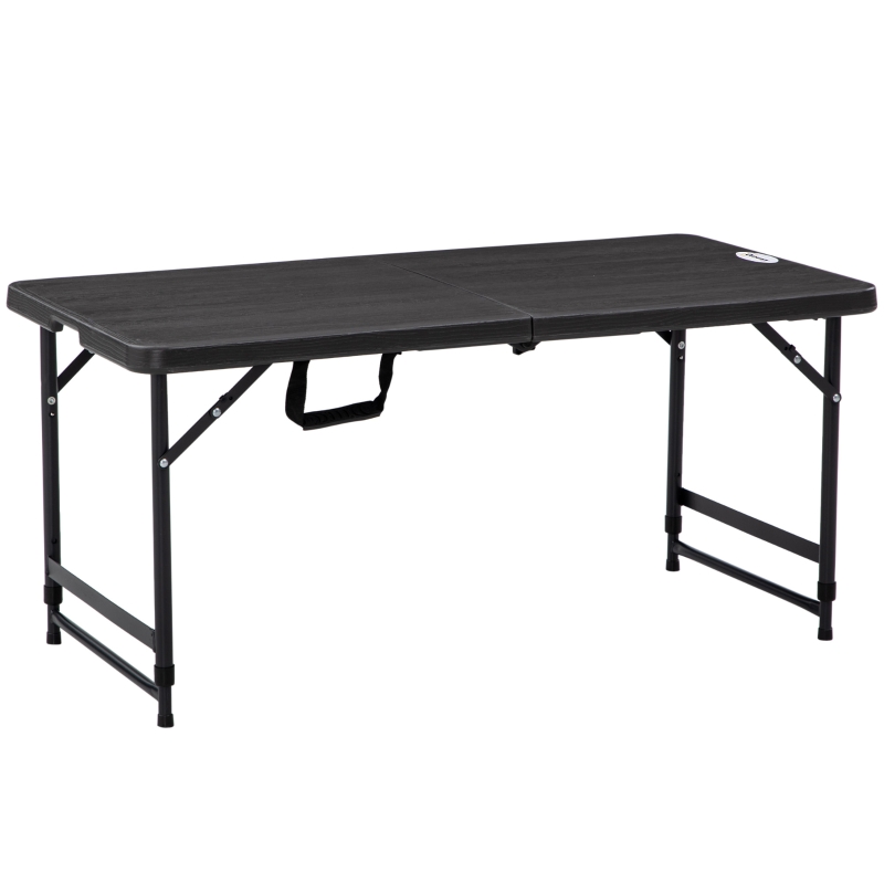 Best Foldable Patio Dining Table for 4, Height Adjustable Outdoor Table for Garden, Lawn, Dark Grey - Image 10