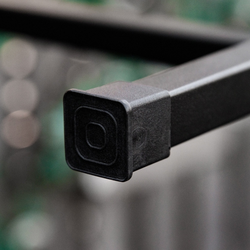 Best Steel Frame Outdoor Garden Arch w/ 2-Seater Bench Flower Climber Black - Image 9