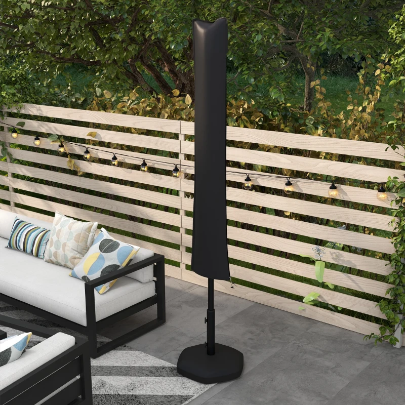 Best Parasol Cover, Cantilever Umbrella Cover for 2-3.5 m Parasols, Banana Umbrella Cover with Zipper for Outdoor Garden, Patio, Black - Image 6