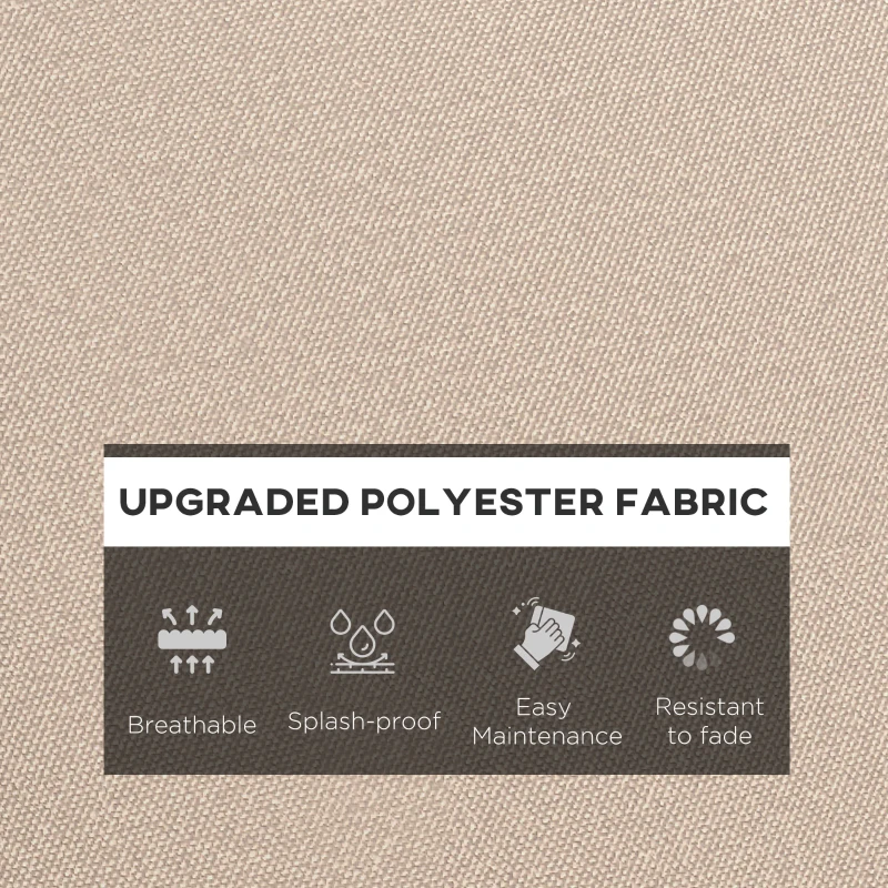 Best Seat and Back Padded Cushion Set - Beige - Image 4