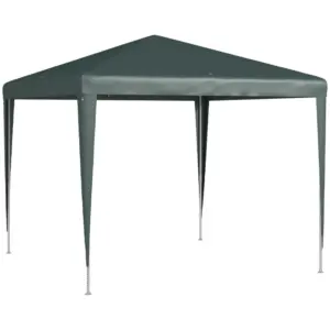 Best 2.7m x 2.7m Garden Gazebo Marquee Party Tent Wedding Canopy Outdoor(Dark Green)