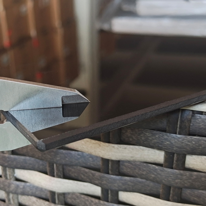 Best Seven-Piece Rattan Garden Set, with Glass-Top Table - Mixed Grey - Image 9