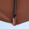 Best 2m Half Parasol Market Umbrella Garden Balcony Parasol with Crank Handle, Base, Double-Sided Canopy, Coffee - Image 8