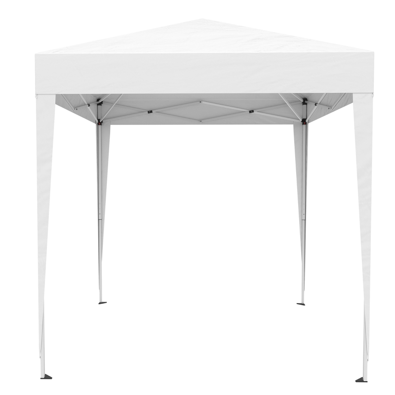 Best 2 x 2 m Garden Pop Up Gazebo, Wedding Party Tent Marquee, Water Resistant Awning Canopy with Sidewalls, Windows, Carry Bag, White - Image 13