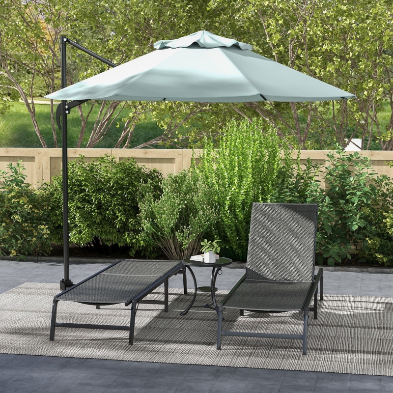 Best Foldable Outdoor PE Rattan Sun Lounger Set of 2, Patio Wicker Recliners Lounge Chair w/ 5-Level Adjustable Backrest, for Poolside, Garden, Grey - Image 10