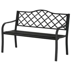 Best 2-Seater Garden Bench Antique Loveseat for Yard, Lawn, Porch, Patio, Steel