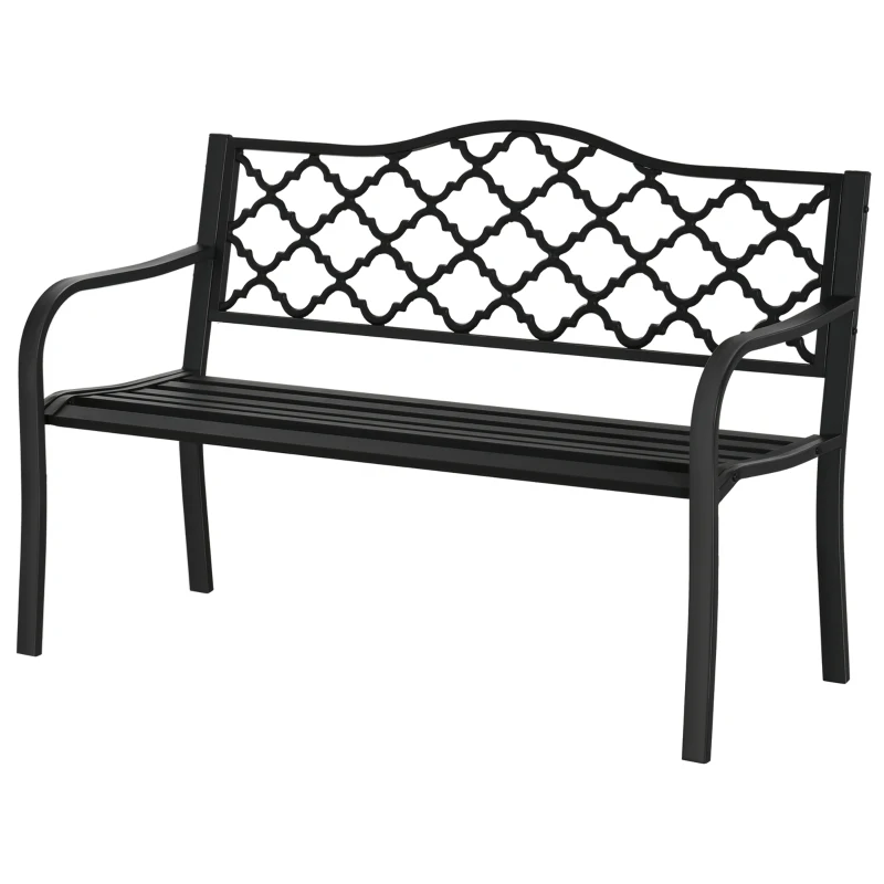 Best 2-Seater Garden Bench Antique Loveseat for Yard, Lawn, Porch, Patio, Steel