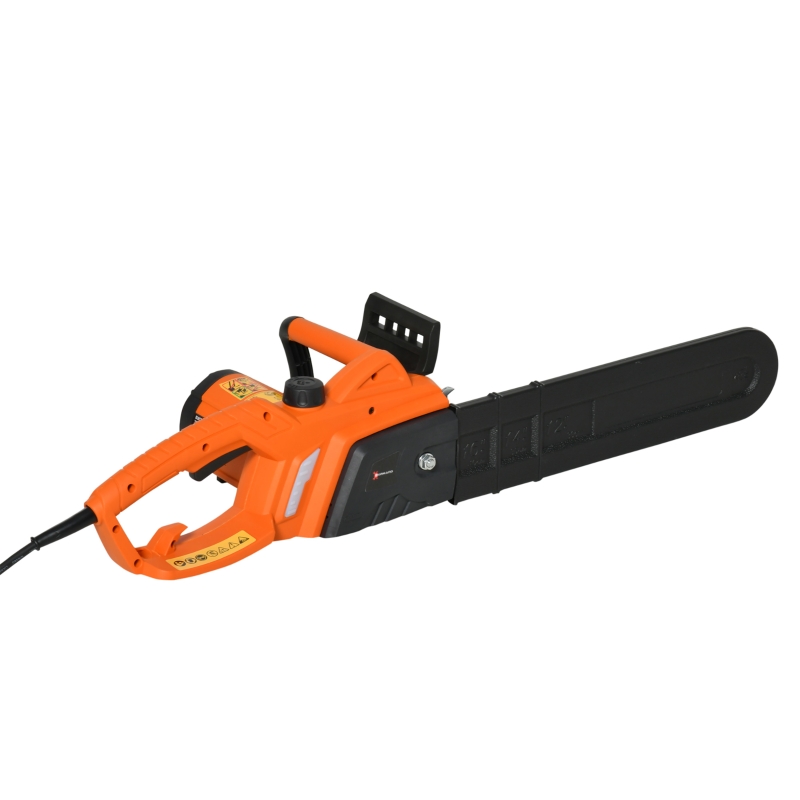DURHAND Aluminium Electric Chainsaw with Double Brake Protection and Blade Cover, 2000 W, 40 cm, for Wood, Trees and Branches, Orange - Image 11