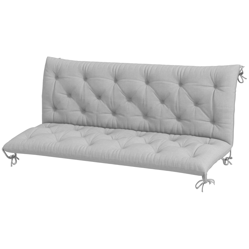 Best Three-Seater Bench Cushion - Light Grey - Image 11