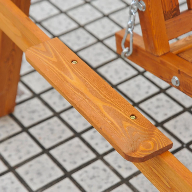 Best 3-Seater Pinewood Swing Chair-Green - Image 8