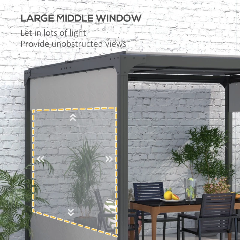 Best Set of Two 3 x 2m Replacement Pergola Panels - Grey - Image 5