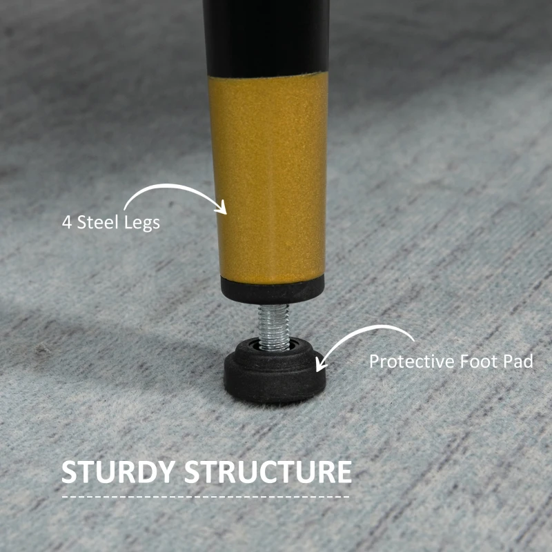 Best Modern Two Seater Sofa, Button Tufted Loveseat with Cushions and Steel Legs for Living Room, Guest Room, Grey - Image 5