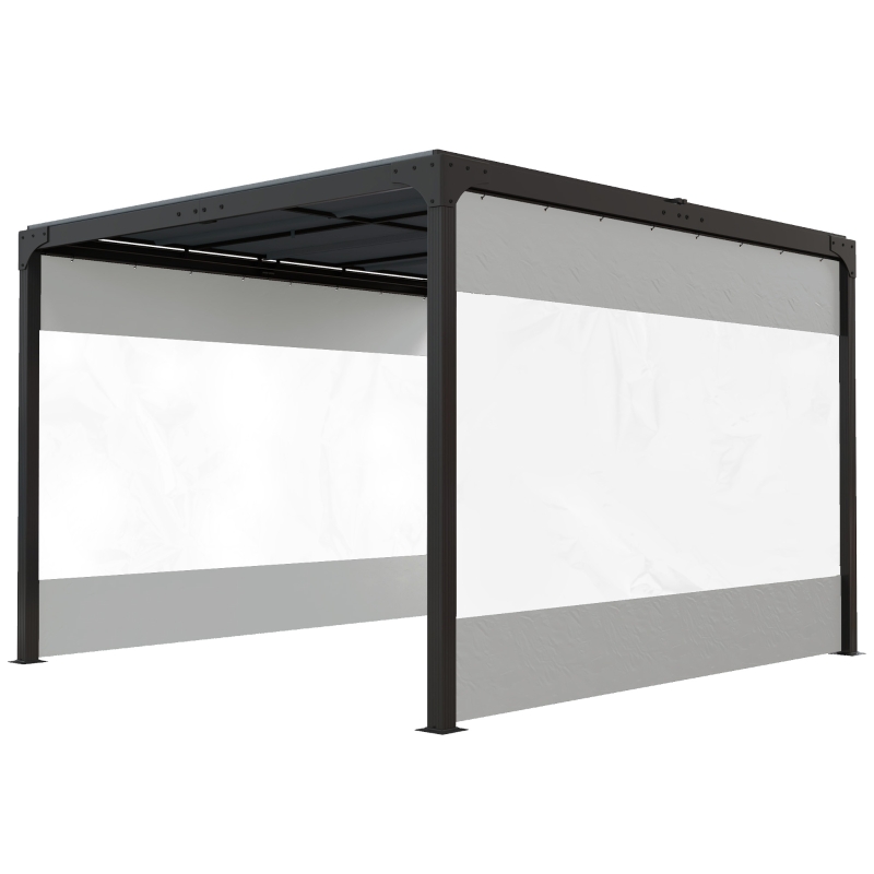 Best Set of Two 3 x 2m Replacement Pergola Panels - Grey - Image 11