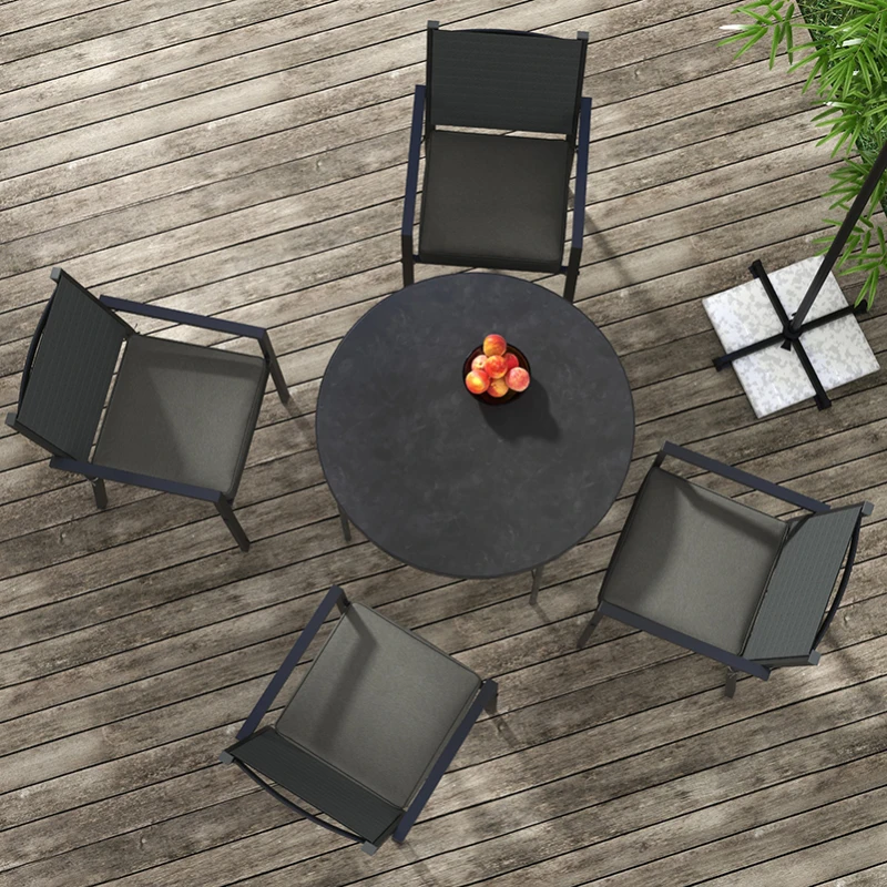 Best 4-Piece Seat Cushions Pillow Replacement, Patio Chair Cushions Set with Ties for Indoor Outdoor, Charcoal Grey - Image 6