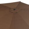 Best 3(m) Tilting Parasol Garden Umbrellas, Outdoor Sun Shade with 8 Ribs, Tilt and Crank Handle for Balcony, Bench, Garden, Coffee - Image 10