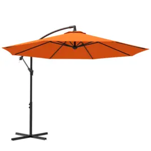 Best 3(m) Overhanging Parasol, with Base - Orange