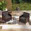 Best 2-Piece Seat Cushions Back Pillows Replacement, Patio Chair Cushions Set for Indoor Outdoor, Charcoal Grey - Image 10