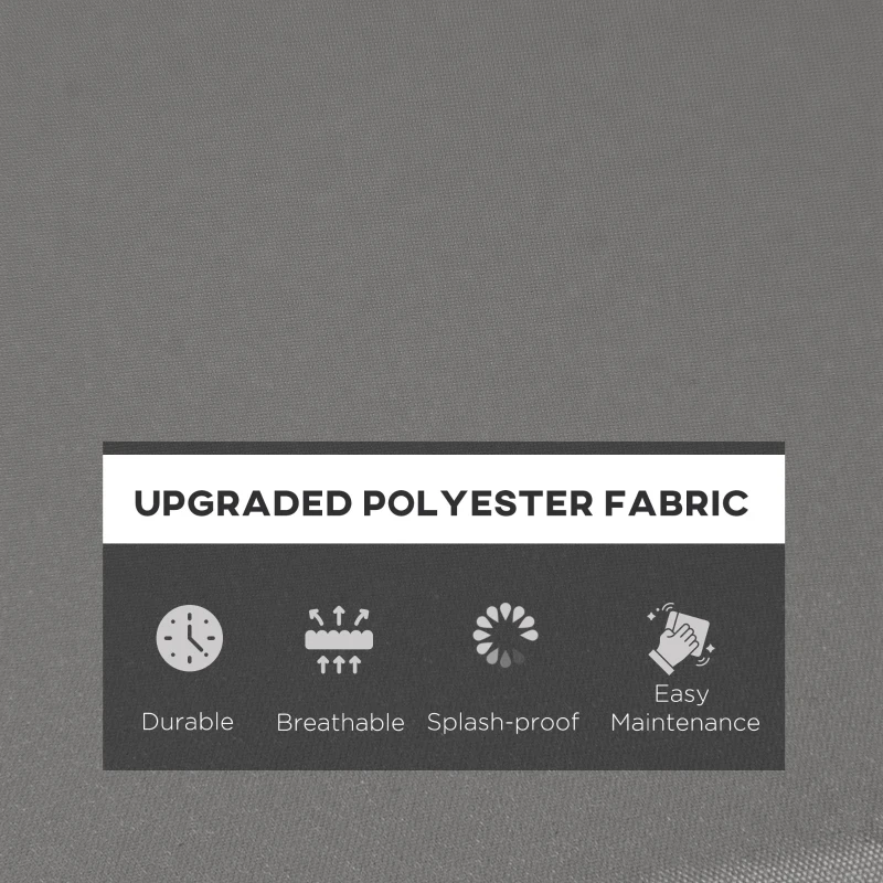 Best Outdoor Seat Cushion Pads for Rattan Furniture, 3 PCs Garden Furniture Cushions, Dark Grey - Image 5