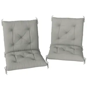 Best Set of Two Outdoor Seat Cushions - Light Grey