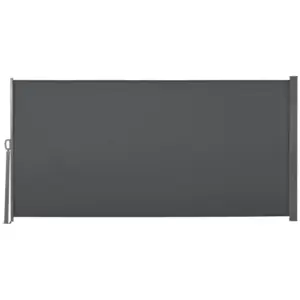 Best Retractable Sun Side Awning Screen Fence Patio Garden Wall Balcony Screening Panel Outdoor Blind Privacy Divider (3x1.6M, Grey)