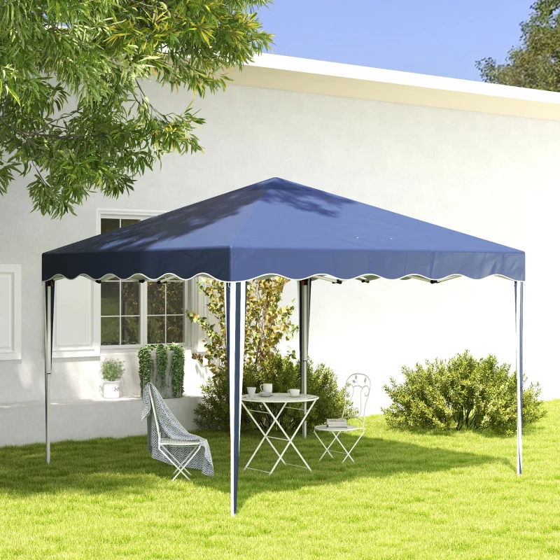 Best 3 x 3cm Adjustable Height Pop-Up Gazebo, with Bag - Blue - Image 2