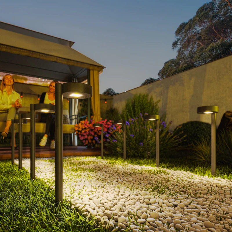 Best Solar Lights Outdoor Garden Stake 8 Pack Pathway Lighting, Solar Stake Lights with Auto On/Off LED, IP44 Waterproof Plastic Outdoor Garden Lighting for Path, Patio and Landscape - Image 2