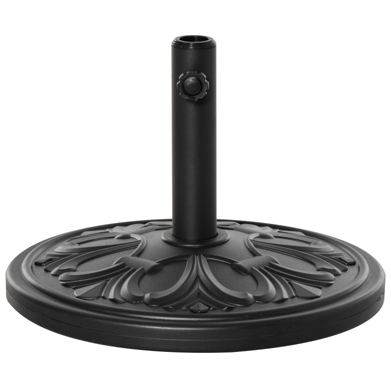 Best 13kg Round Parasol Base Sun Umbrella Weight Stand Holder Patio Outdoor Garden, Black - Image 11