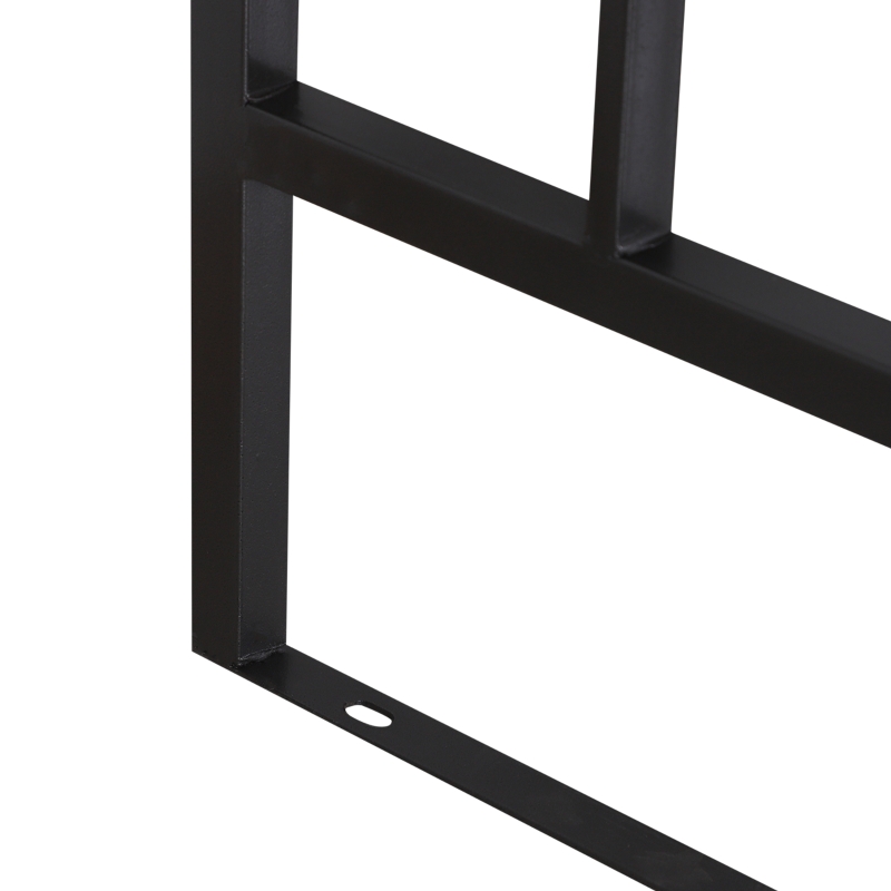 Best Metal Frame Bench W/Arch, 114Lx60Wx206H cm-Grey - Image 9