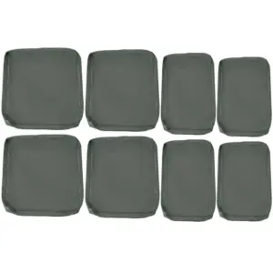 Best Replacement Cushion Cover Garden Rattan Patio Furniture Seat Cover Polyester Outdoor Deep Grey- No Cushion Included