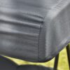Best 3 Seater Garden Swing Chair Outdoor Hammock Bench w/ Adjustable Canopy, Cushions and Cup Trays, Brown Steel Frame, Dark Grey Fabric - Image 11