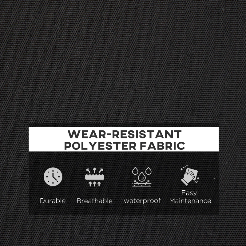 Best Garden Bench Cushion 2 Seater Loveseat Seat Pad for Patio Swing Furniture for Indoor & Outdoor Use, 120 x 50 x 8 cm, Black - Image 6