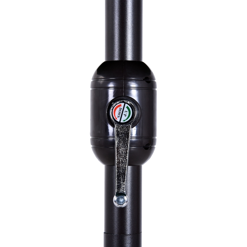 Best 4.6m Double-Sided Patio Parasol Sun Umbrella-Wine Red - Image 11