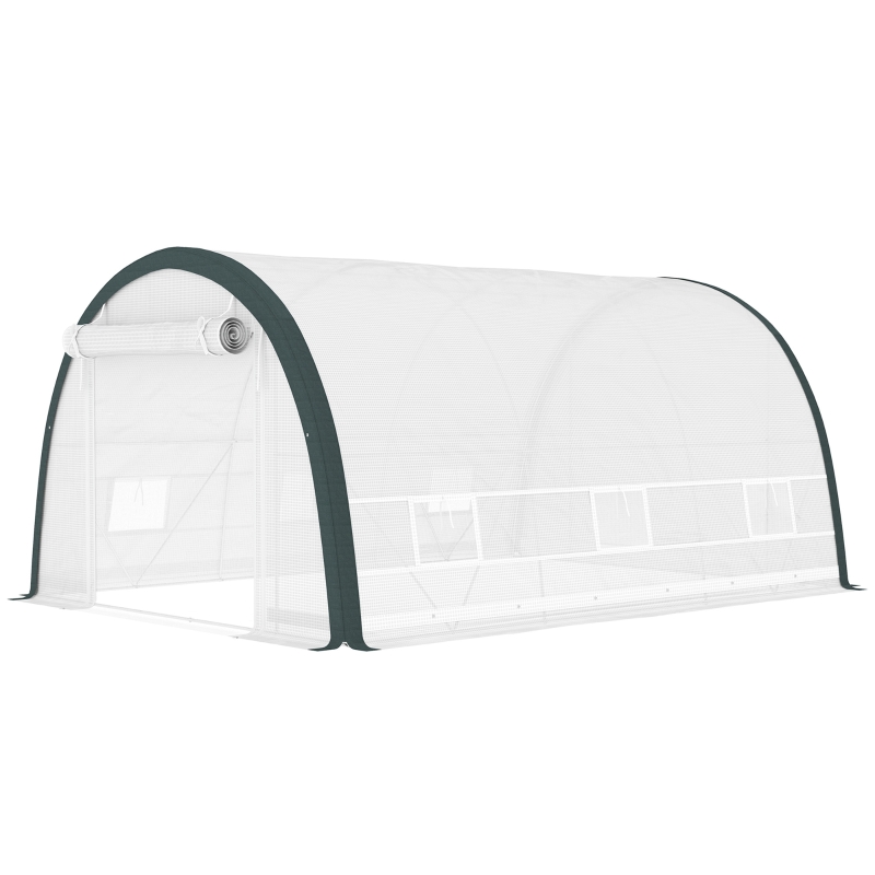 Best 4 x 3(m) Walk-In Tunnel Greenhouse, with Accessories - White - Image 11