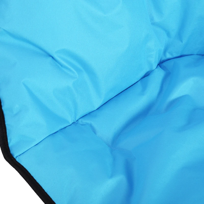 Best Garden Folding Portable Padded Saucer Moon Chair Padded Round Outdoor Camping Travel Fishing Seat Blue - Image 7